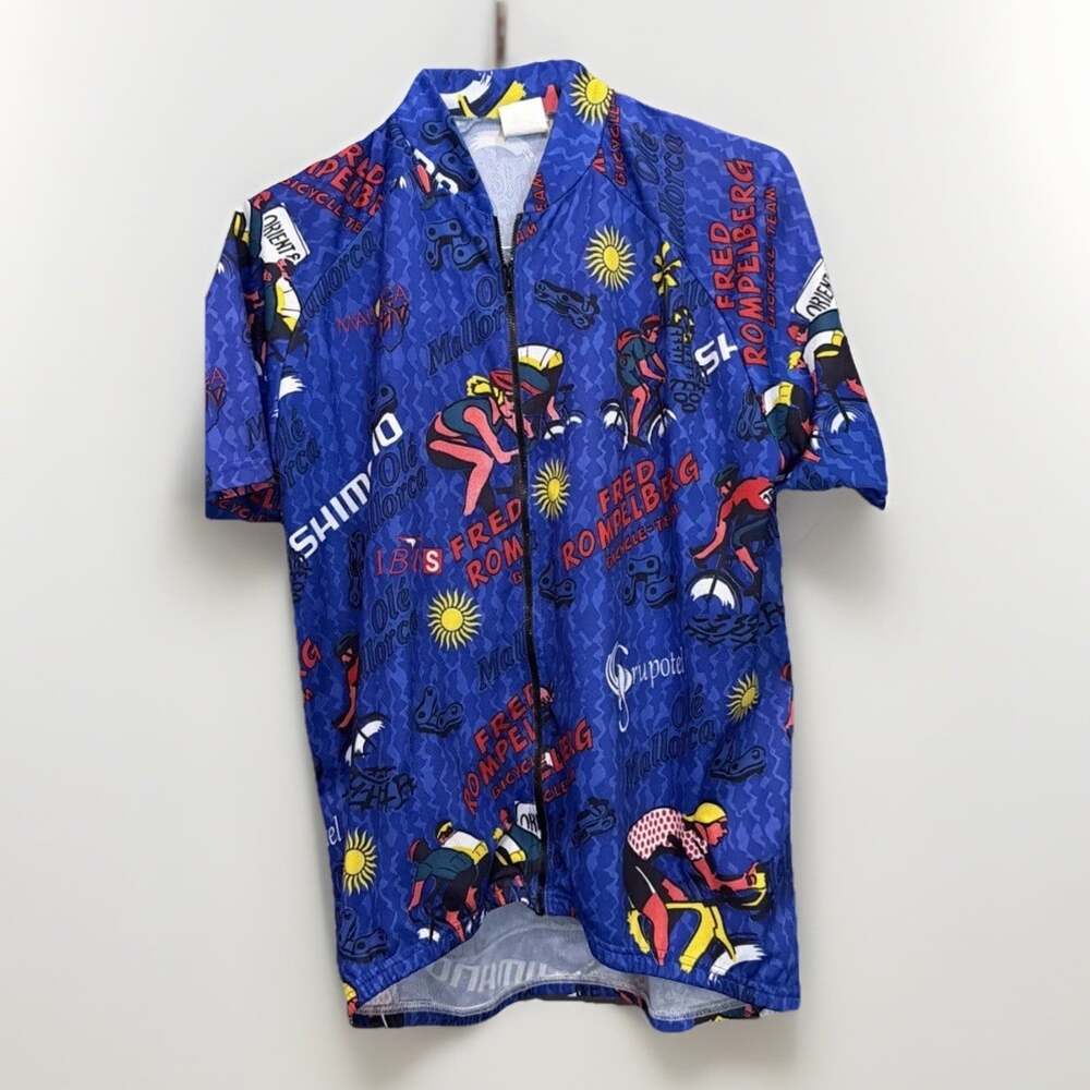 Vintage Shimano Fred Rompelberg  Mallorca Men’s Cycling Jersey XL / Late-90s/00s